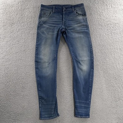 G Star Raw Mens Jeans Blue 32x32 Arc 3D Slim Denim Stretch Cotton Blend