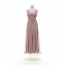 Coquette Fairycore Renfest Maxi Dress Womens Small Pink Embroidered Tulle Gown