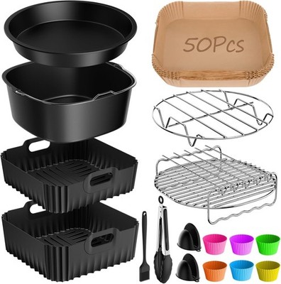 Heißluftfritteuse Zubehör Set 17 Teilen Cosori Turbo Tower Pro 10