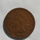 1908 Indian Head Small Cent Bronze Coin Philadelphia