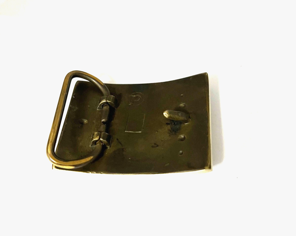CS. Belt Plate 1861 -1865 ? Solid Brass Modern Back Never Used Made By Parsleys