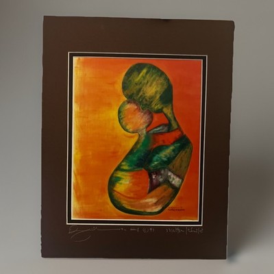 Mother And Child Timothy Adebule Bushman #1 1997 UnFramed 11 x14  Signed Print