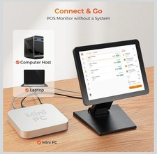 12-inch POS Touchscreen Monitor, LED POS Monitor, HDMI/VGA Capacitive Screen...