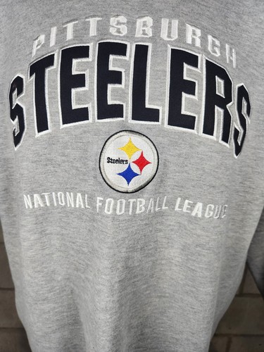 NFL Pittsburgh Steelers Vintage Lee Sports Gray Sweatshirt Mens Size XL - Picture 7 of 17