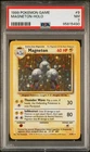 1999 POKEMON BASE SET UNLIMITED #9 MAGNETON-HOLO PSA 7