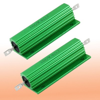 2Stk Alu Widerstand Lastwiderstand Leistungswiderstand 100W 4 Ohm Hochlast Grün