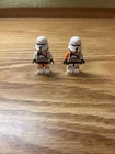 2 Lego Star Wars 212th Airborne Clone Trooper Minifigure 75036 Utapau Orange