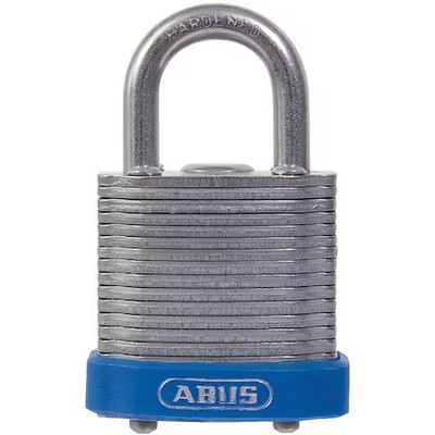 Abus 41/30 Kd Keyed Padlock, Open, Square Steel Body, Hardened Steel Shackle,