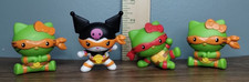 2025 Teenage Mutant Ninja Turtles Hello Kitty Happy Meal Toys lot of 4