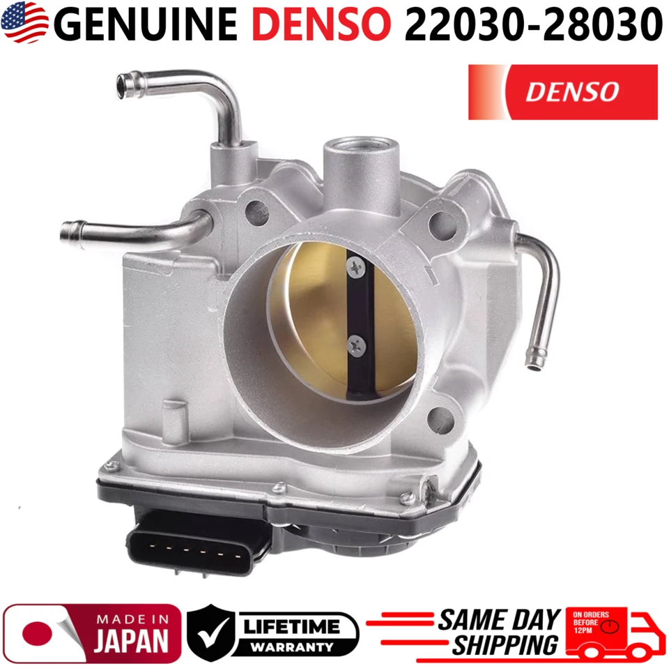 Cuerpo de acelerador DENSO GENUINO para Toyota Camry Solara 2002-2003 2,4 L, 22030-28030 Foto 2 de 4