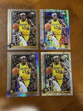 2025-26 Topps Chrome Pacers 4 Card Lot Pascal Siakam Indiana Pacers