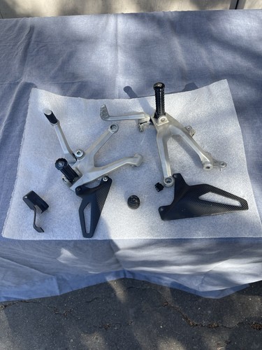 Ducati Streetfighter V4s Stock Rearsets with DucaBike pegs 