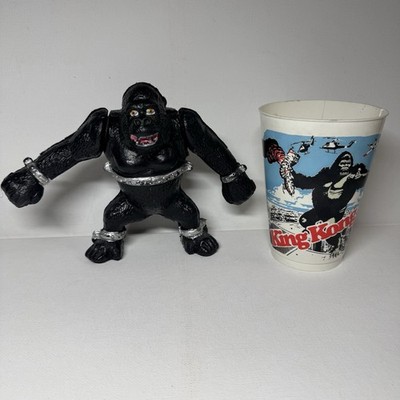 Vintage 70s 80s Mexican KO King Kong Figure Blow Mold Style 1976 Cup Lot READ
