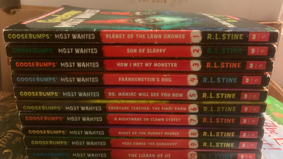 RL Stine goosebumps Most Wanted series 1-10 set Stine 1 2 3 4 5 6 7 8 9 10 lot