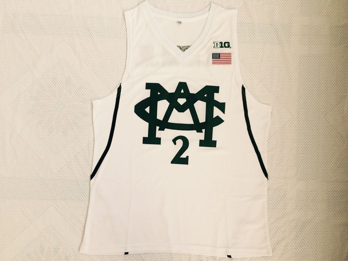 Jaren Jackson Jr. 2# Michigan State Spartans College Basketball Jersey Stitched