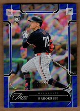2024 Panini Three and Two Holo Blue #65 Brooks Lee #10/15