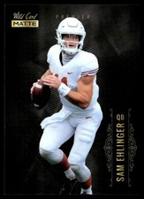 2021 Wild Card Matte Sam Ehlinger Rookie Texas Longhorns #MBC-24. rookie card picture