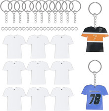 72Pcs Sublimation Keychain Blanks with Key Chains Rings Double Sides Mdf Subli