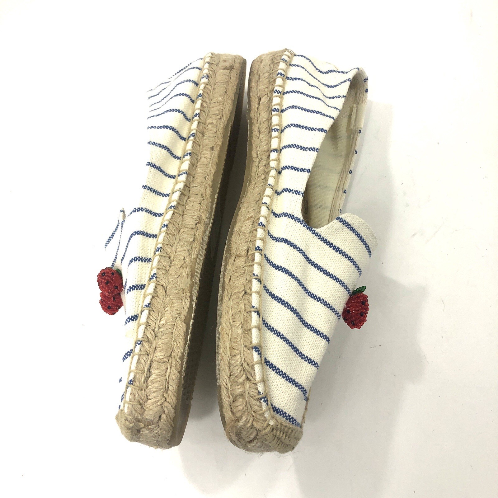 Soludos Strawberry Stripes Platform Espadrille Sl… - image 4