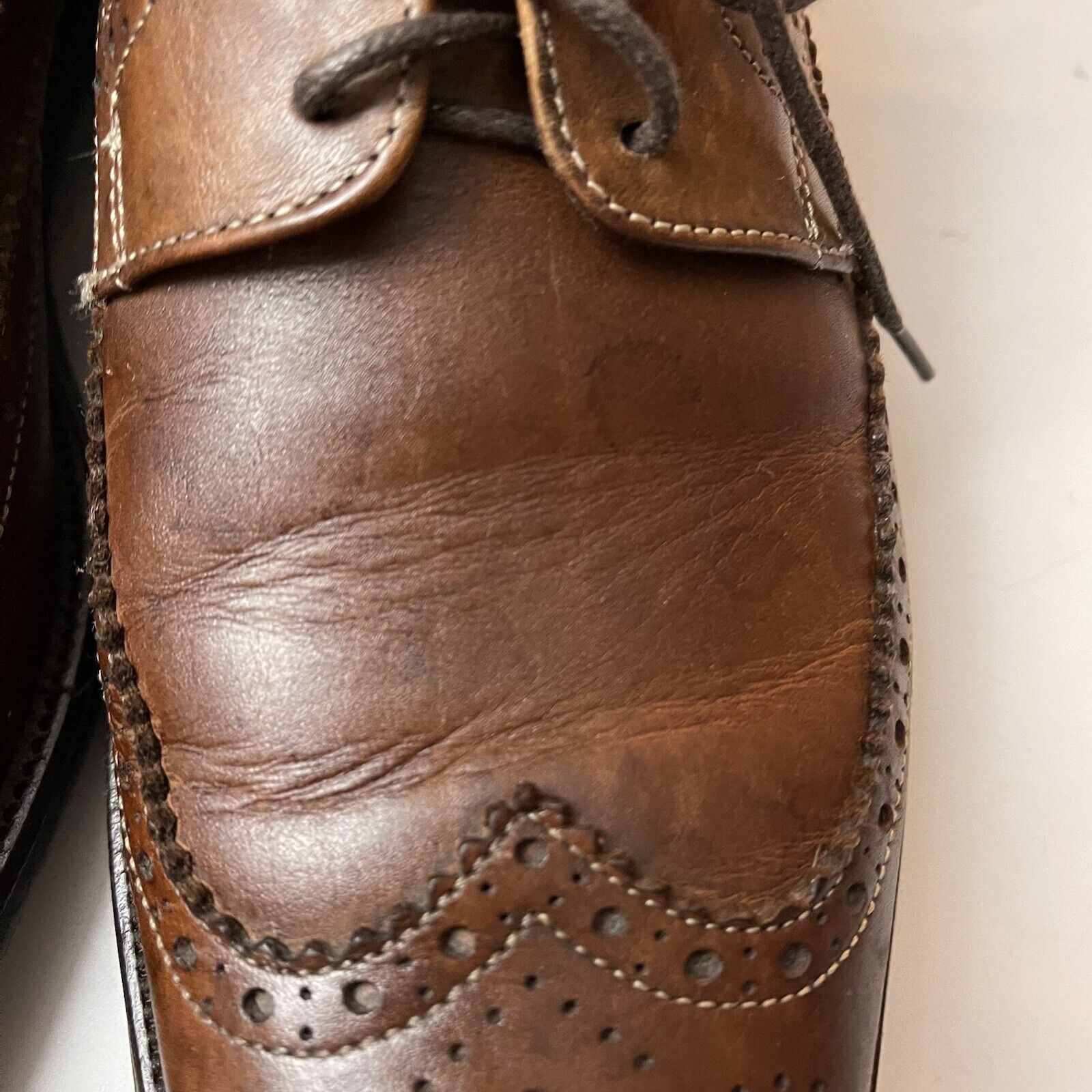 To Boot New York Men’s Wingtip Oxford Brown Leath… - image 4