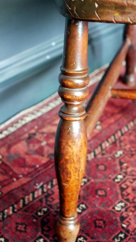 Antique Desk Corner Chair Georgian Windsor Arm Chair 1800s - Picture 7 of 10
