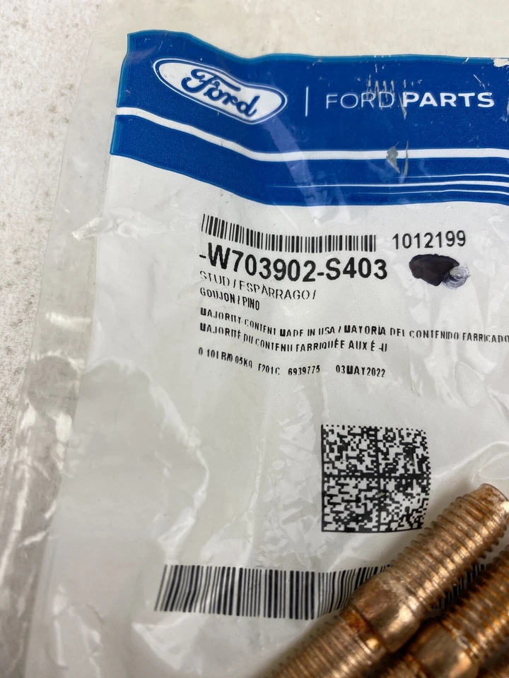 Paquete de 5 tacos de colector de escape originales Ford OEM W703902-S403 Foto 4 de 4