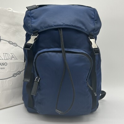 PRADA Tessuto Nylon Rucksack Backpack Travel Bag 2VZ135