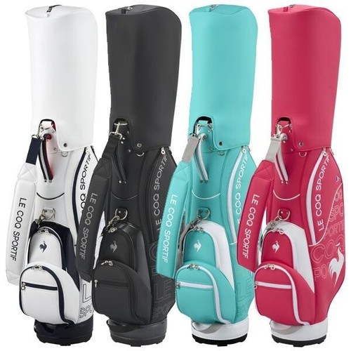 le coq sportif Ladies Gradient Cart Bag Pink 8.5in 2.9kg 5way Divider 2025 New - Picture 8 of 8