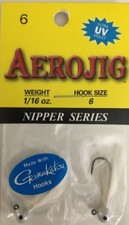 hawken aerojig gamakatsu hooks-Nipper Series-1/16OZ-hook size 6-white-SHIPS N 24