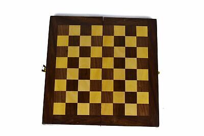 New 34*34cm Standard Game Vintage Wooden Chess Set Foldable Board Great Gift