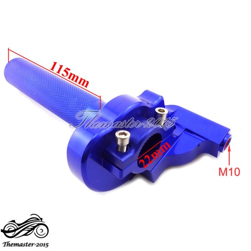 Aluminum CNC Twist Throttle Grips Cable For Yamaha TTR 110 125 YZ 250 Dirt Bike - Picture 3 of 7