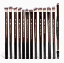 MAANGE 13pcs Makeup Brush Set - Includes Eye Shadow, Lip, Eyebrow & Lash Brushes