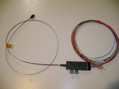 Fiber Optic Ribbon Fanout Cable, 8 Position 9/125um New in Box w/ Test Data