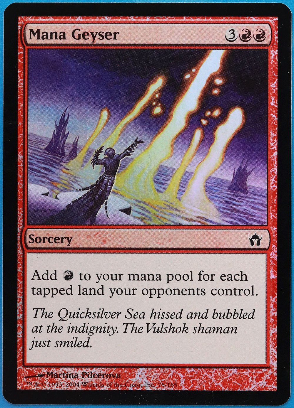 Mana Geyser FOIL Fifth Dawn NM Red Common MAGIC MTG CARD (ID# 483144) ABUGames