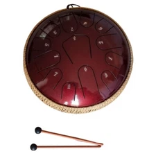 12" Tongue drum by SoundVibes, high spec, C major, tuned to 440 hz, with case