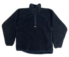Helly Hansen Men's Small Quarter Zip Pullover Fleece Blue Sherpa