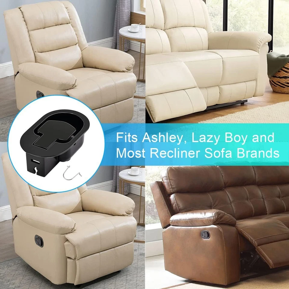 Sofa Recliner Release Pull Handle Replacement Universal Chair Couch Cable Lever - Image 4 of 4