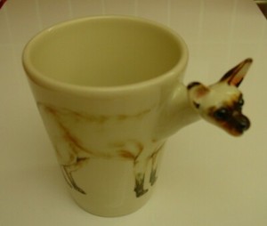 SIAMESE CAT COFFEE MUG, HANDMADE BY BLUE WITCH