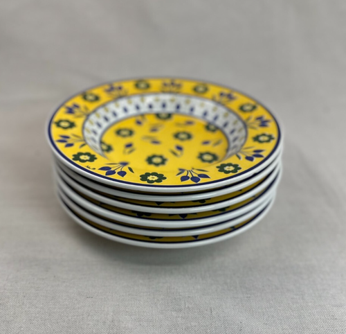 SET 6 - QUADRIFOGLIO - 8 CIOTOLE PASTA ZUPPA 1/4" - BLU GIALLO ITALIA - Foto 2 di 14