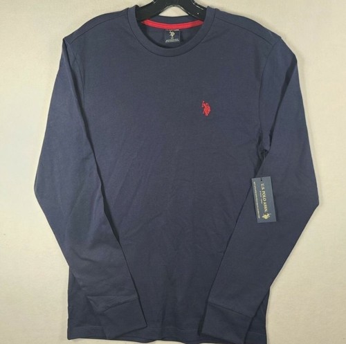 Polo Navy Blue Shirt Longsleeve Mens XS Xtra Small (#cc1-xsls) - Picture 1 of 5