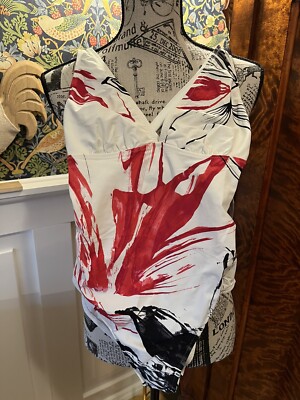 Je Suis By Rachel Pappo Badeanzug B-Cup Creme/Schwarz/Rot Gr.38 NEU