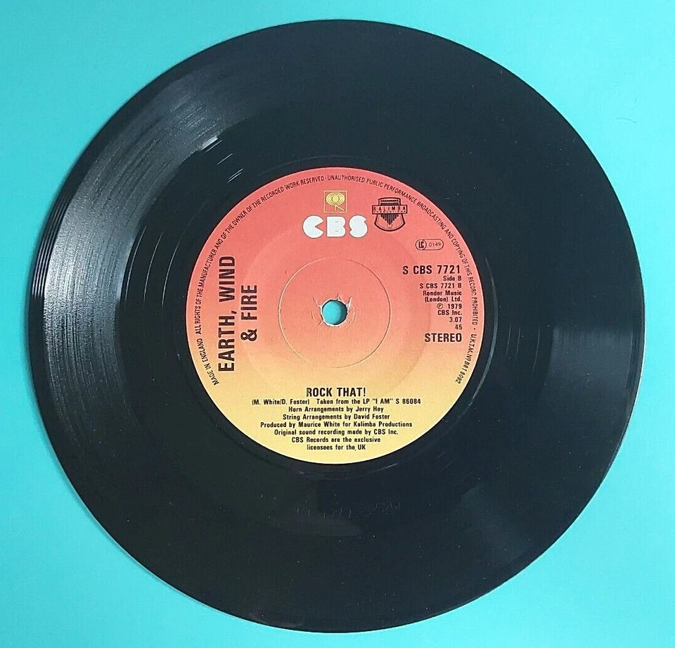 EARTH, WIND & FIRE – CBS 7721 - AFTER THE LOVE HAS GONE / ROCK THAT! 1979 (117) Foto 2 de 3
