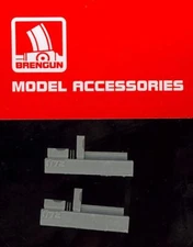 Brengun Models 1/72 U.S. NAVY WORLD WAR II WHEEL CHOCKS Resin Set