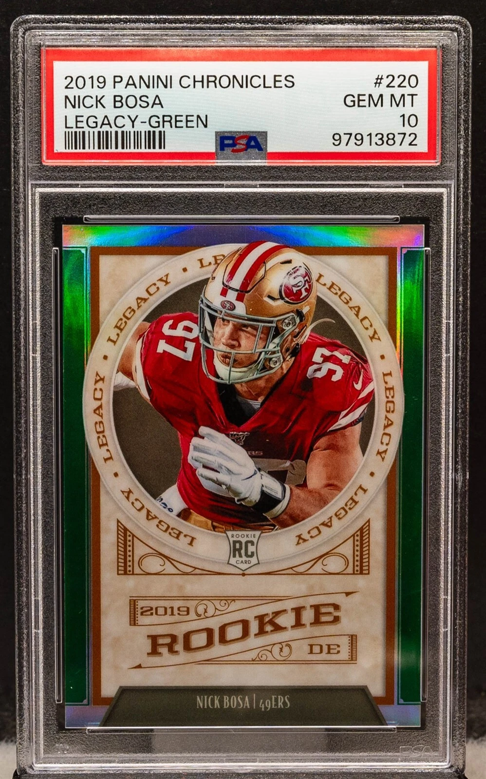 Nick Bosa Panini Chronicles Legacy #220 Green