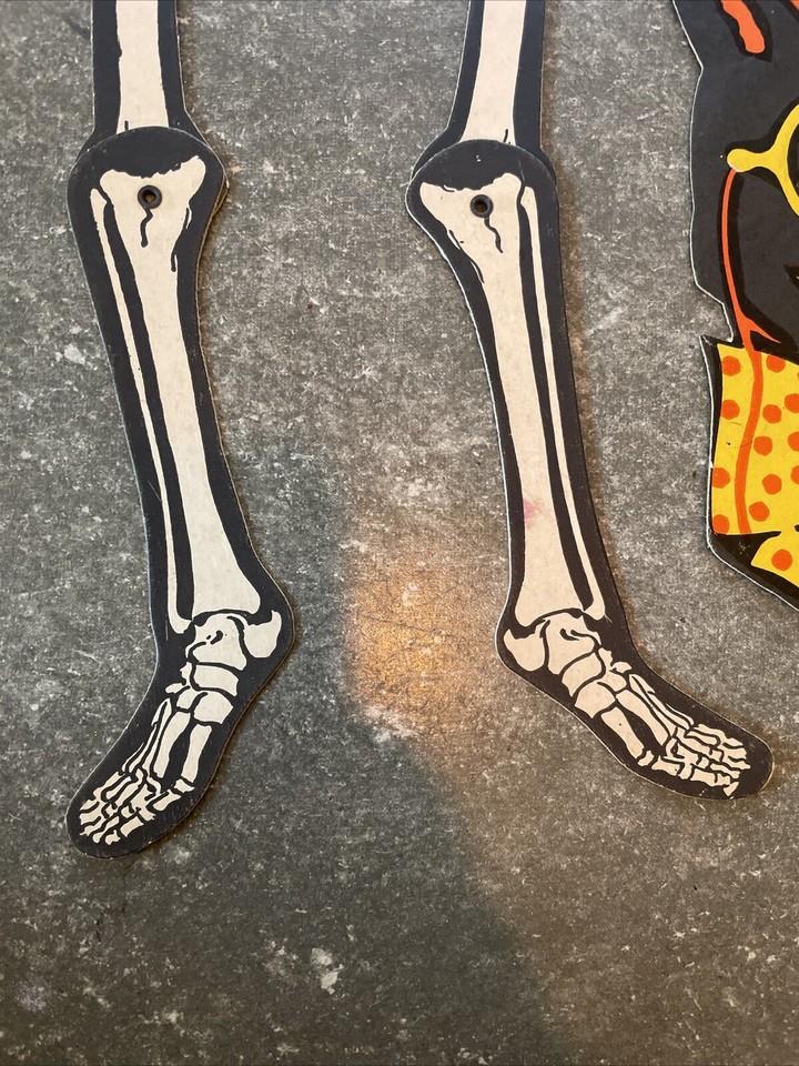 Vintage H.E. Luhrs Beistle Halloween Die Cut Decorations Lot Witch, Cat