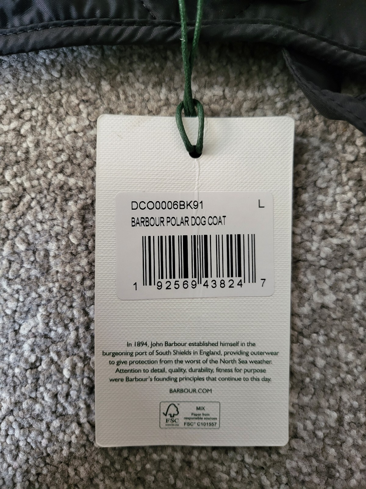 Barbour International Waxed Black Dog Coat Large eBay