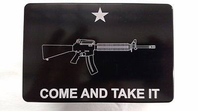 COME AND TAKE IT, AR-15, Billet Aluminum Hitch Cover, 3x5 Made In USA
