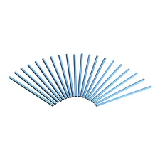 20Pcs Car Air Conditioner Decoration Strip Blue DIY Air Vent Outlet Trim Strip