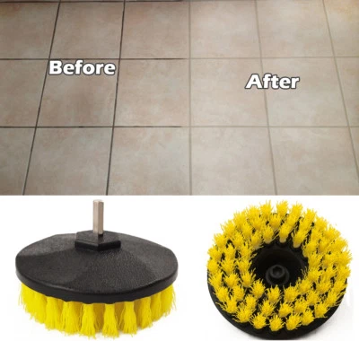 FINER DETAIL MEDIUM Drill Turbo Brush For Carpet Decking Patio Tile Bathroom Cleaner Cleaning