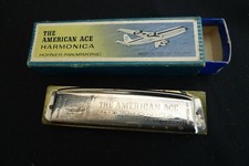ANTIQUE HARMONICA THE AMERICAN ACE HOHNER-PANARMONIC MADE IN REP OF IRELAND